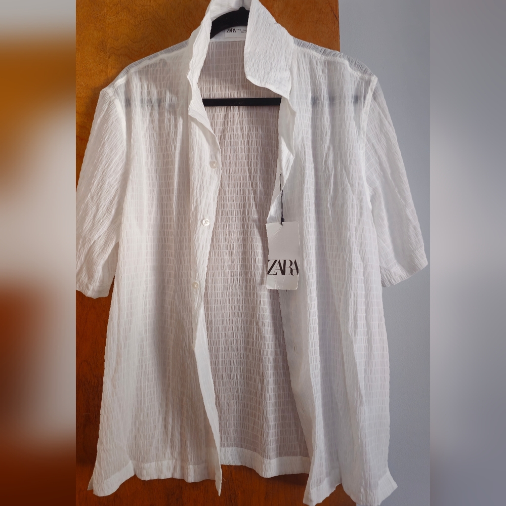 Zara Short Sleeve White